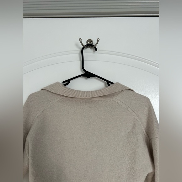Wilfred Aritzia Clara Merino wool Polo Collared Sweater size medium preppy - Picture 8 of 11